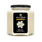 Jasmine Scented Candle in Hexagonal Jar